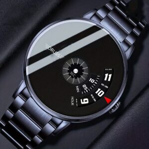 Men's Black Fashion Students Cool Watch