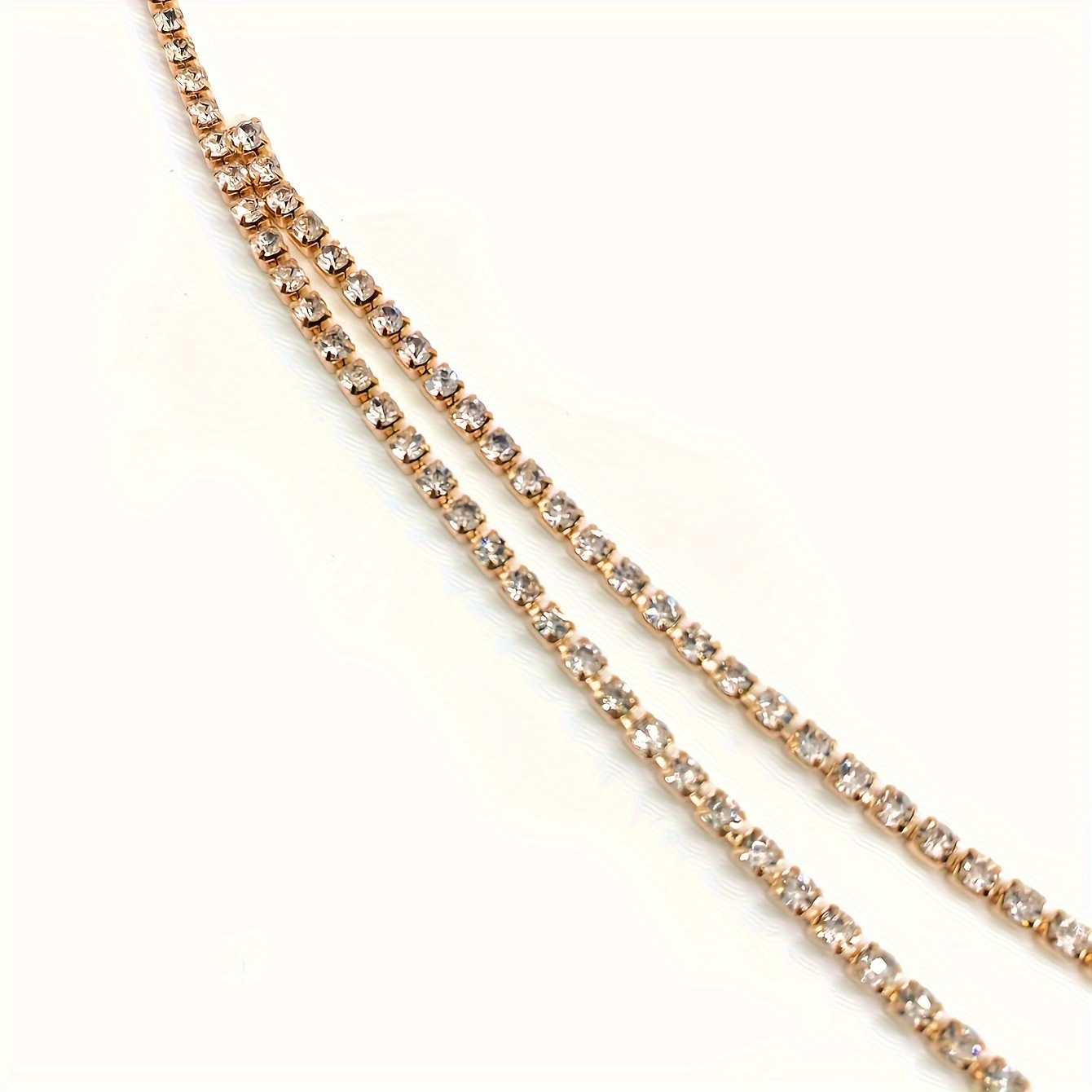 Multi-Layer Heart Waist Chain, Stylish Water Droplet Rhinestone Body Chain Accessory - Image 5