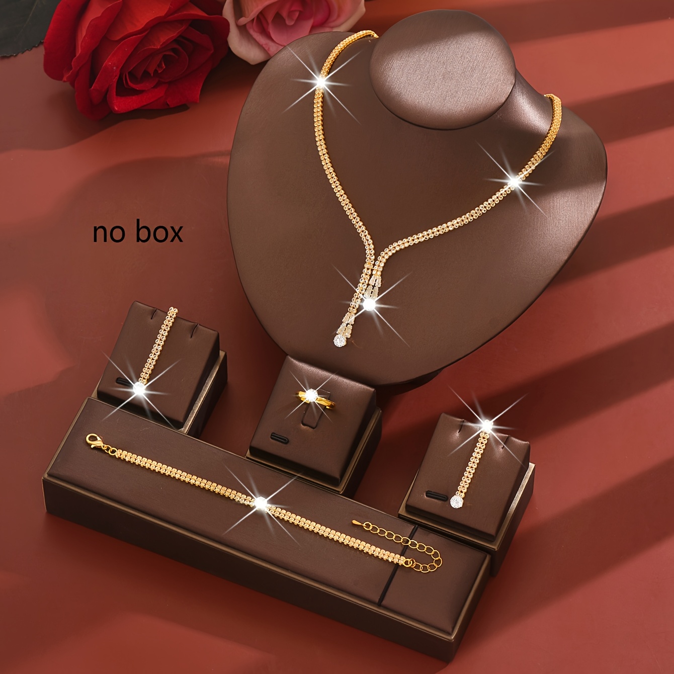 Fashionable and Exquisite Shiny Synthetic Wedding Set - Image 2