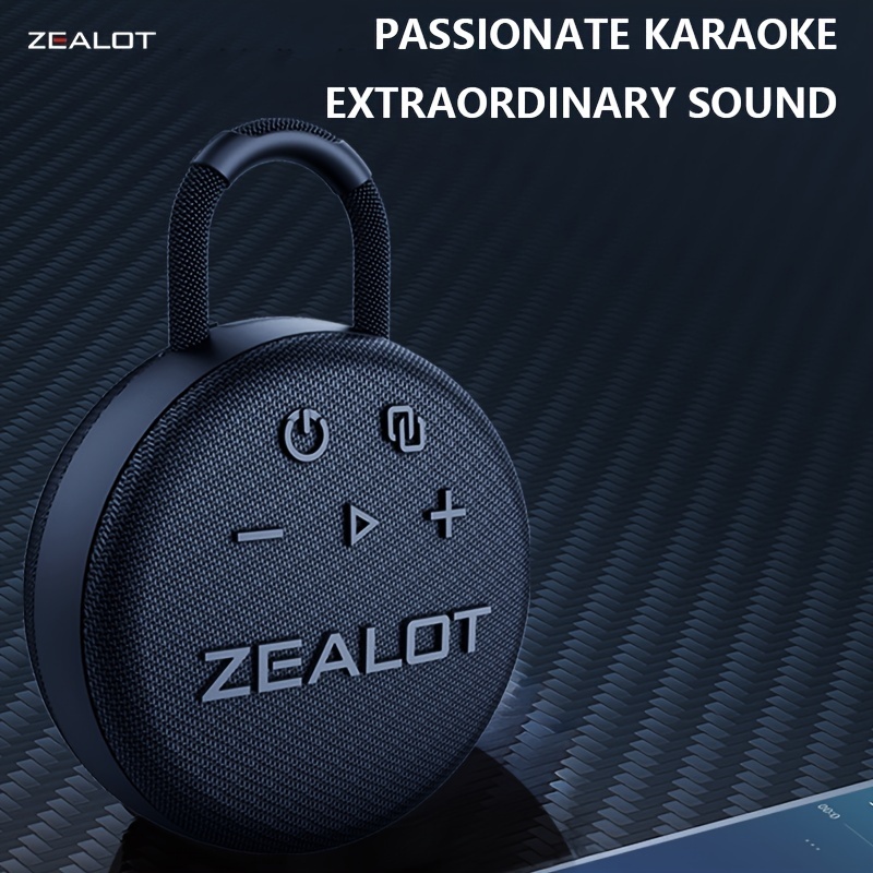 ZEALOT S77 Mini Wireless Speakers, Wireless Speaker, Dual Pairing, 1800mAh Battery, 8 Hours Playtime Loud Stereo, Booming Bass.Charging Cable - Image 7
