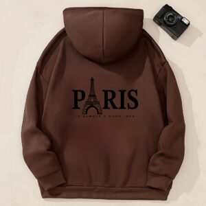 1pc Paris Eiffel Tower theme ironing heat Transfer Illustration Design - Large DIY heat transfer DTF transfer sticker, washable heat press decal, suitable for T-shirts, masks, jeans, backpacks - Durable PVC material