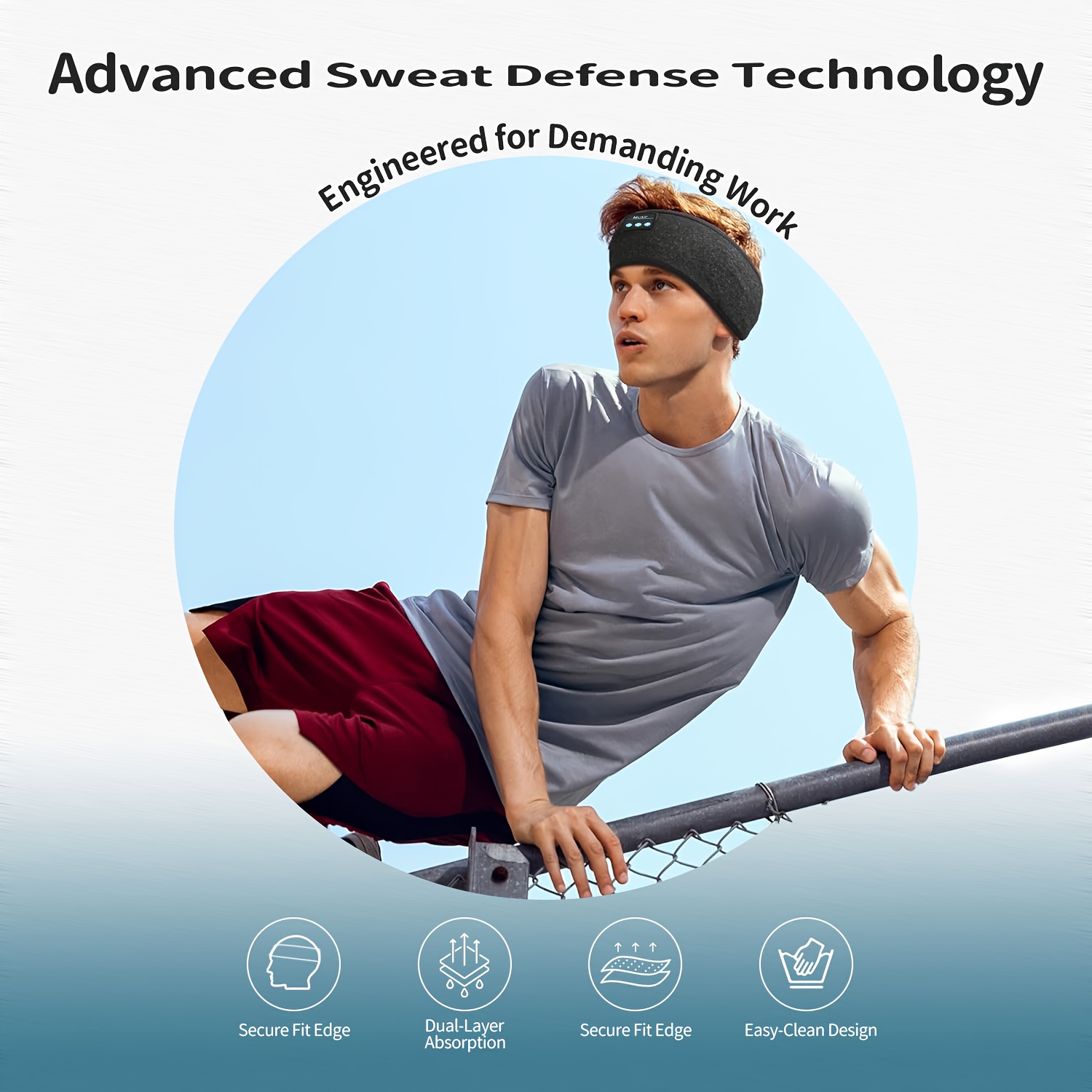 Wireless Wireless Sleep Headphones, Eye Mask Style - Soft, 3-In-1 Sleep Headphones Suitable for Side Sleepers, with 12 Hours of Playback Time, Ultra-Thin Wireless 5.3 Features, Washable, Equipped with Noise Reduction, Traveler Headphones - Halloween - Image 4