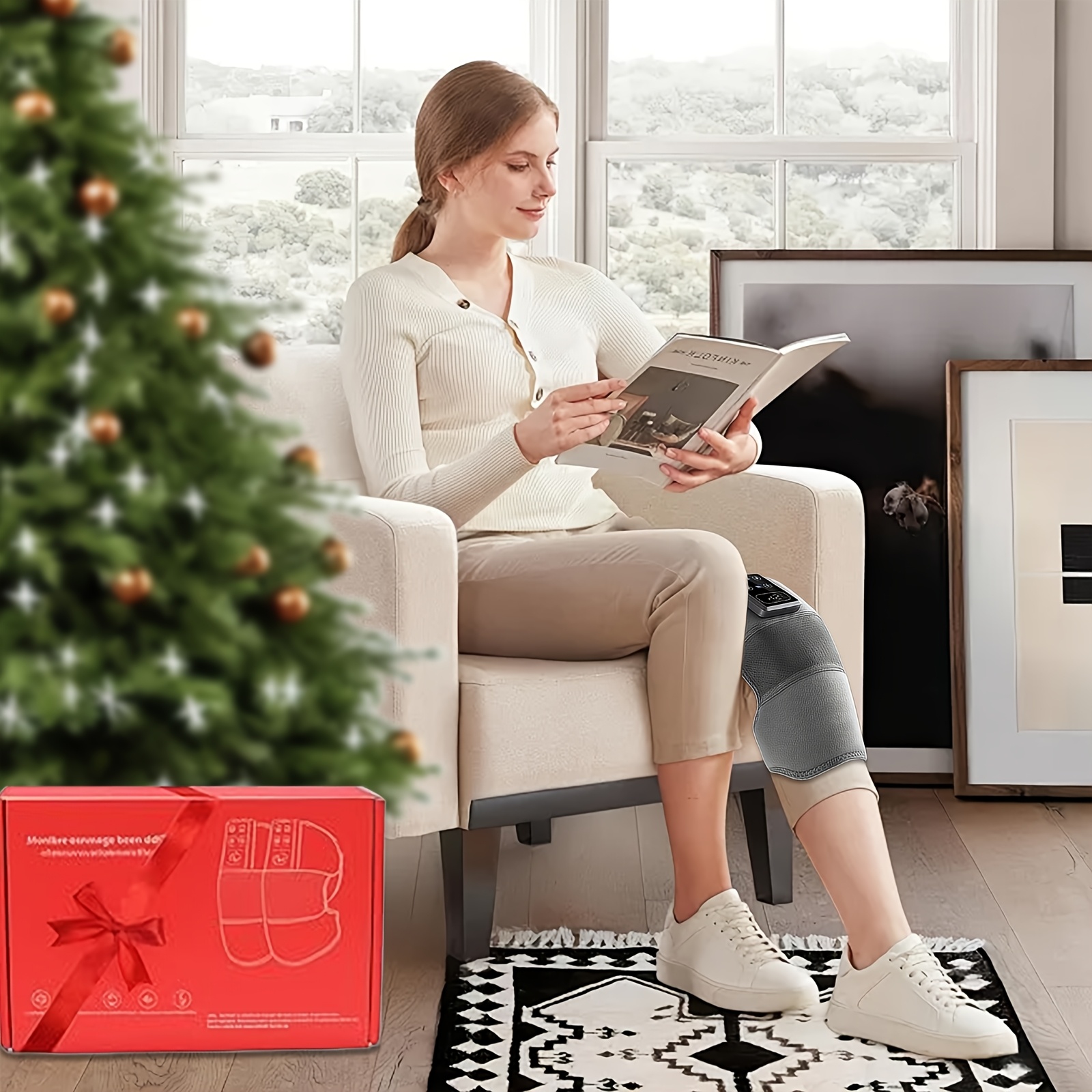 The New 2025 Model Features Five Levels of Precise Temperature Control And a Three-Level Vibration Knee Brace. It Has a Large Capacity Battery for Extended Use. The LCD Screen Is Enlarged with Digital Display And Touch Control for Easy Use by The El - Image 5