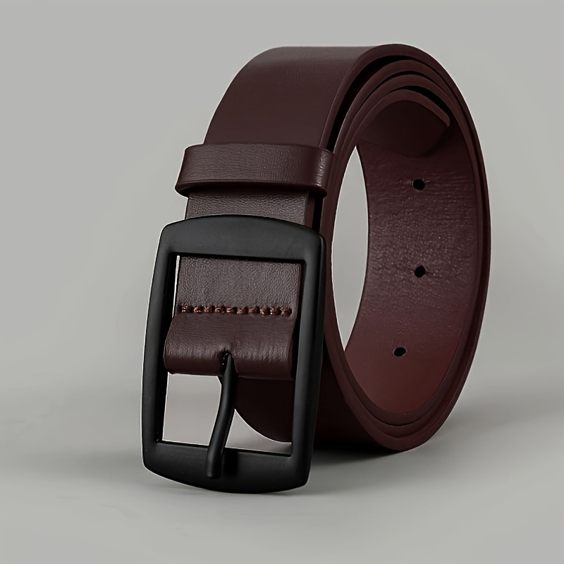 Men's fashionable PU belt, simple retro design - Image 5