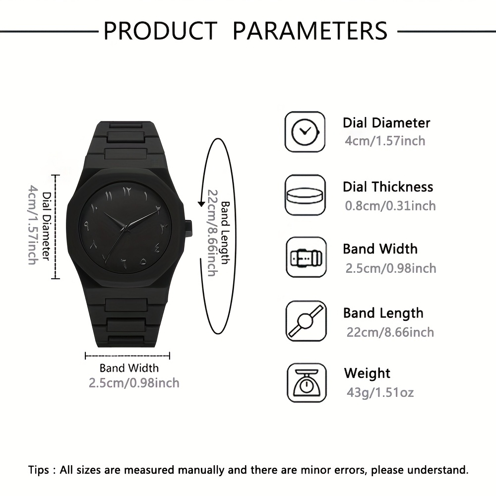 SHAARMS 2pcs Men' & Women' Analog Quartz Watch Matching Pair - Minimalist Round Analog Wristwatches with Analog Display, Suitable for Christmas, Valentine' Day, Birthdays - Matching Watches - Image 5