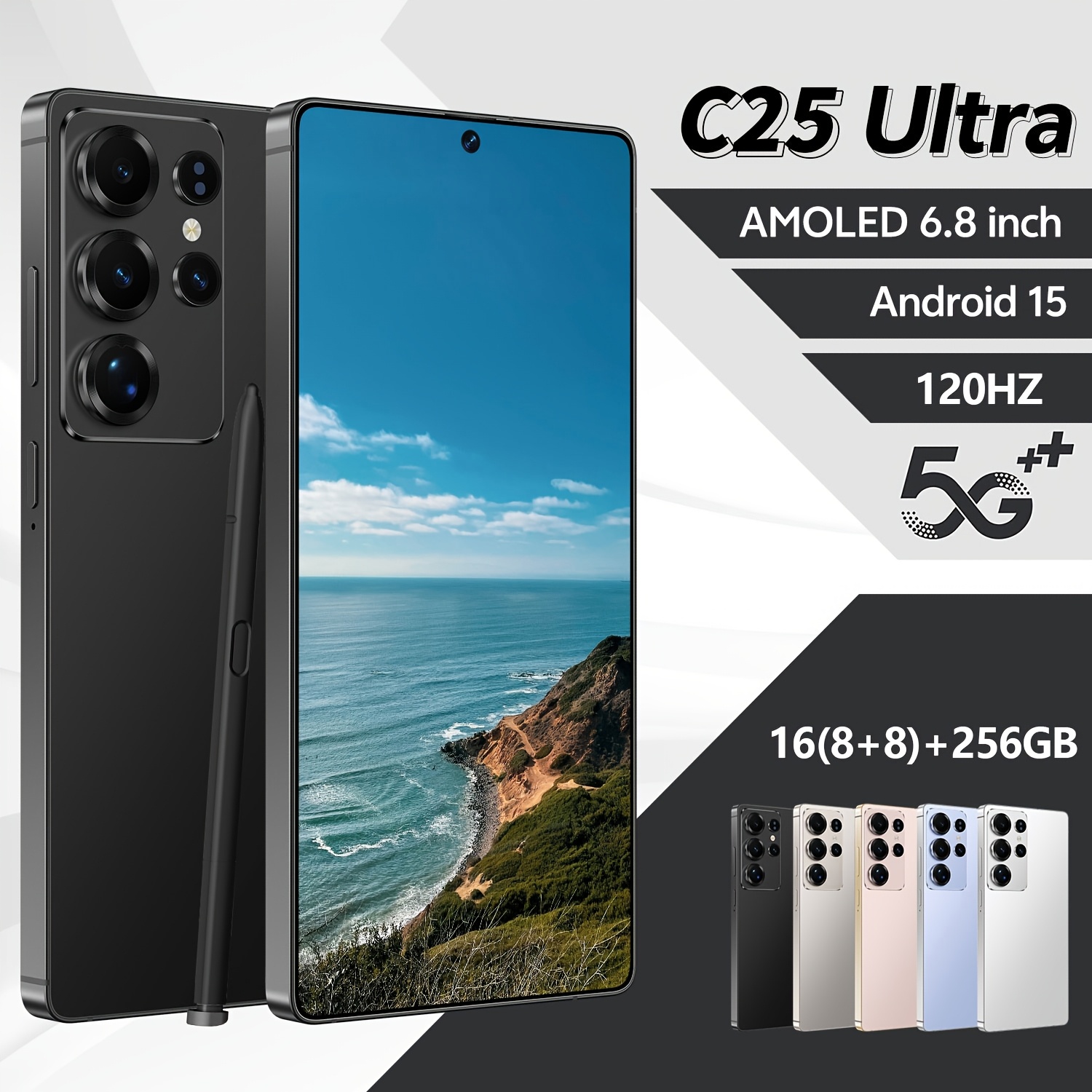 Dual-SIM Smartphone with Stylus | 16+256GB, - Image 3