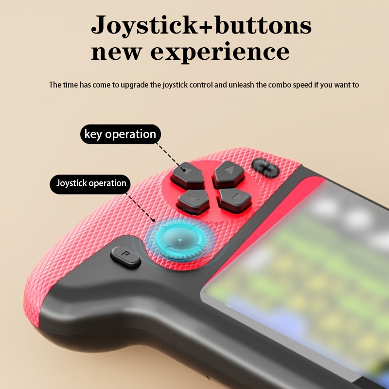 New Retro Portable Game Console, 8.89cm Large Screen, Nostalgic Style, USB Charging, White, Blue, Red, ABS Material, Rechargeable Lithium Battery-Polymer, Portable Entertainment for Home and Travel - Image 3