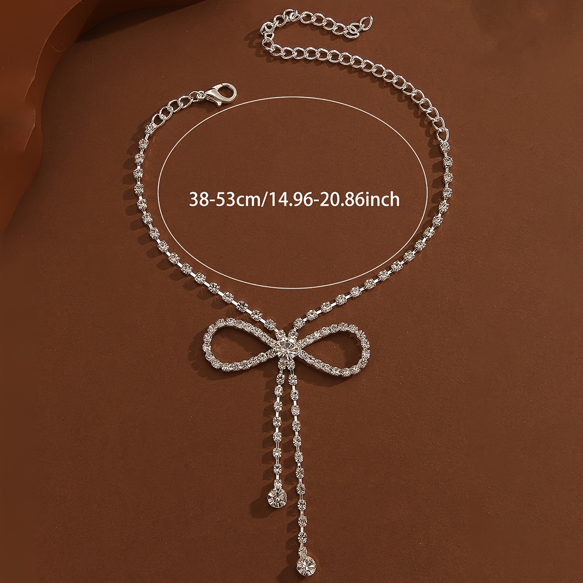 1pc Women's Accessories Bow Stud Chain Ankle Bracelet - Image 2