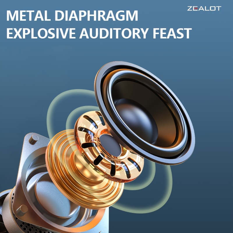 ZEALOT S77 Mini Wireless Speakers, Wireless Speaker, Dual Pairing, 1800mAh Battery, 8 Hours Playtime Loud Stereo, Booming Bass.Charging Cable - Image 8