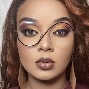 New Stylish Metal Half-Frame Round Glasses