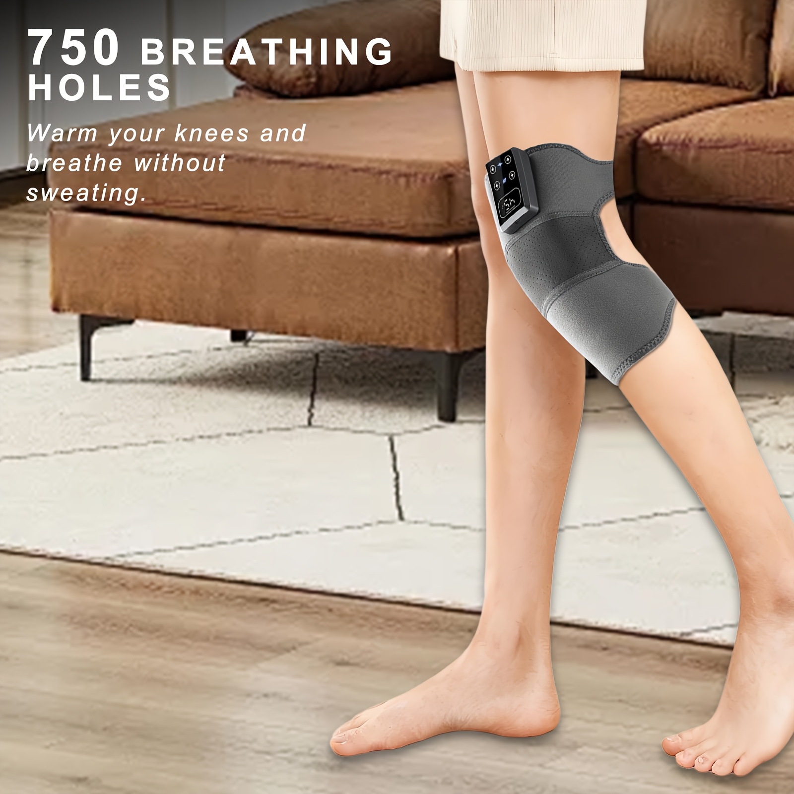 The New 2025 Model Features Five Levels of Precise Temperature Control And a Three-Level Vibration Knee Brace. It Has a Large Capacity Battery for Extended Use. The LCD Screen Is Enlarged with Digital Display And Touch Control for Easy Use by The El - Image 2