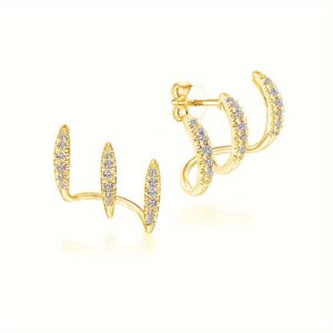 Creative Curved Stud Earrings