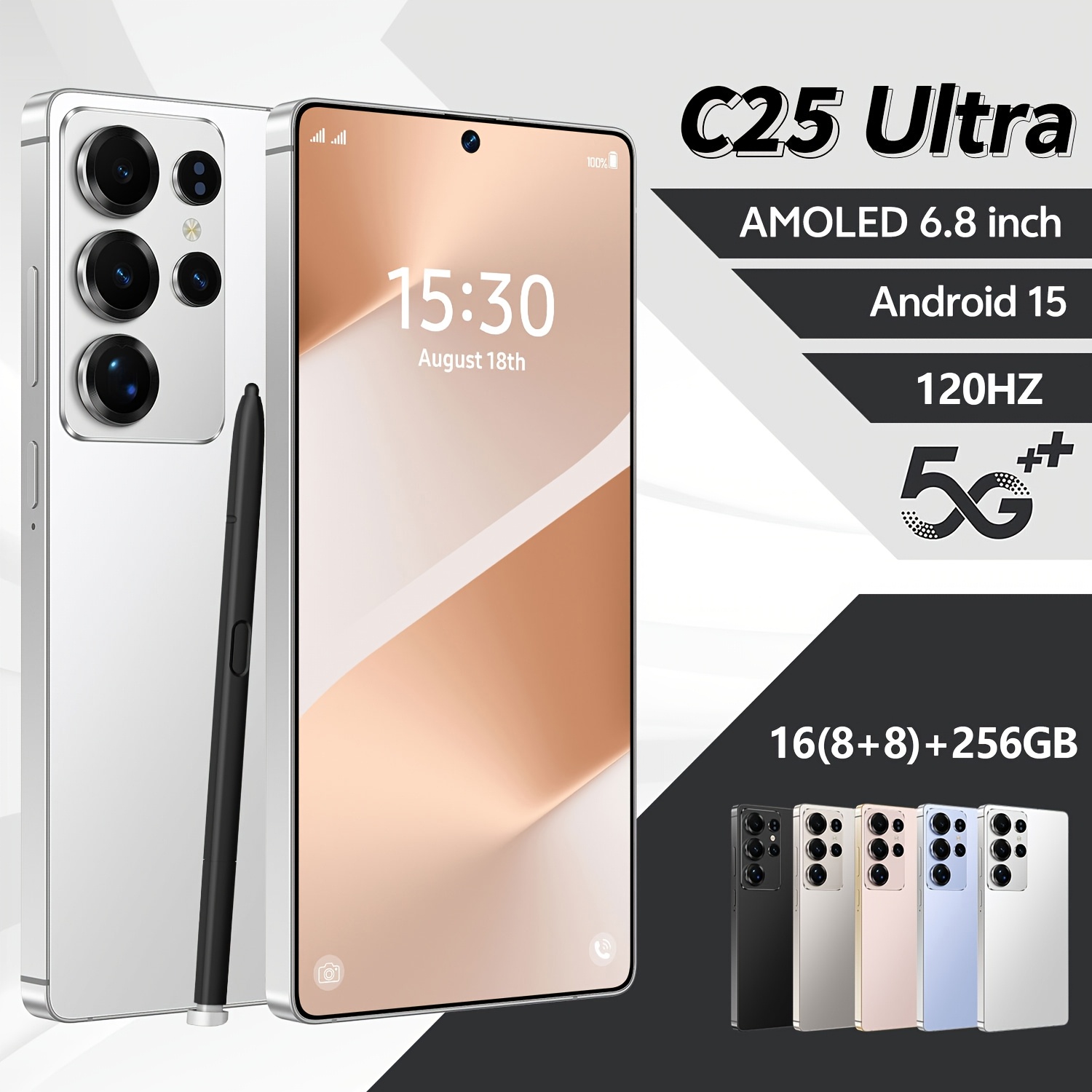 Dual-SIM Smartphone with Stylus | 16+256GB, - Image 2