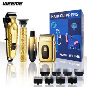 WEEME 4pcs Men'S Electric Hair Clipper Set