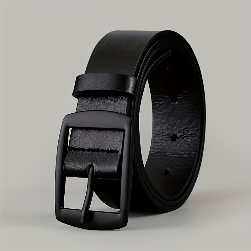 Men's fashionable PU belt, simple retro design - Image 2