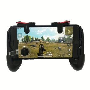 Set of 4 Touchscreen Thumb Sleeves And Left-Right Game Triggers for Smartphone Gaming Shooting Controllers