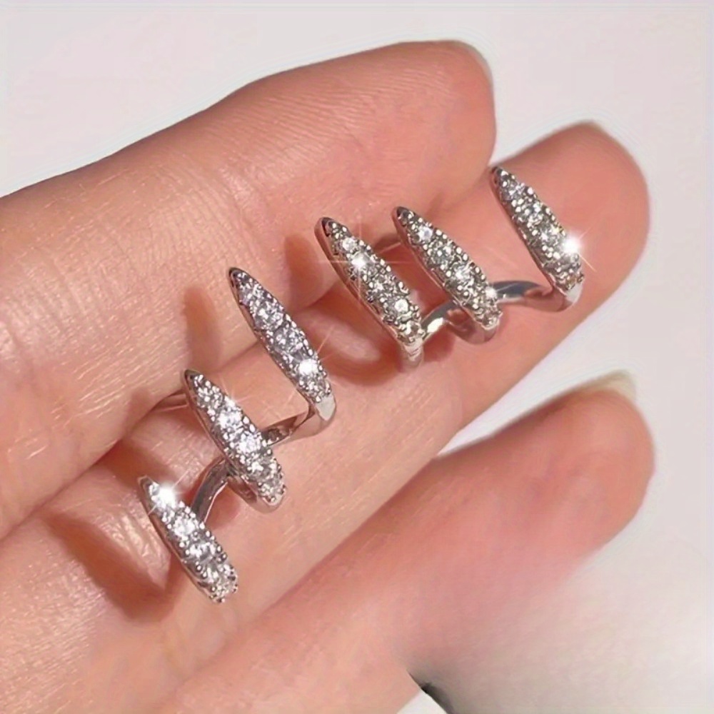 Women's Elegant Irregular Geometric Stud Earrings - Image 5