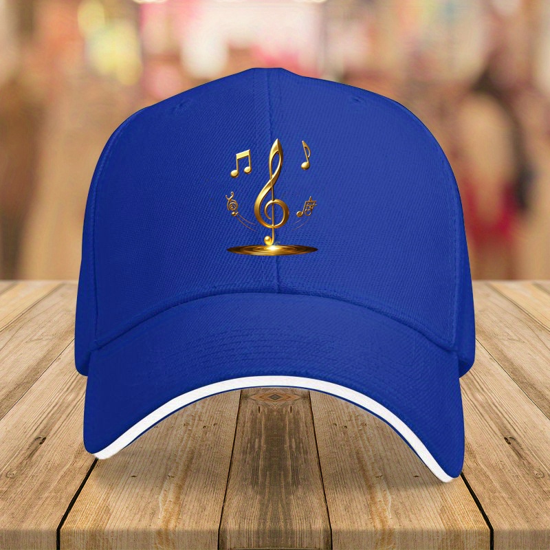 Trendy And Personalized Golden Music Note Baseball Cap - Image 4