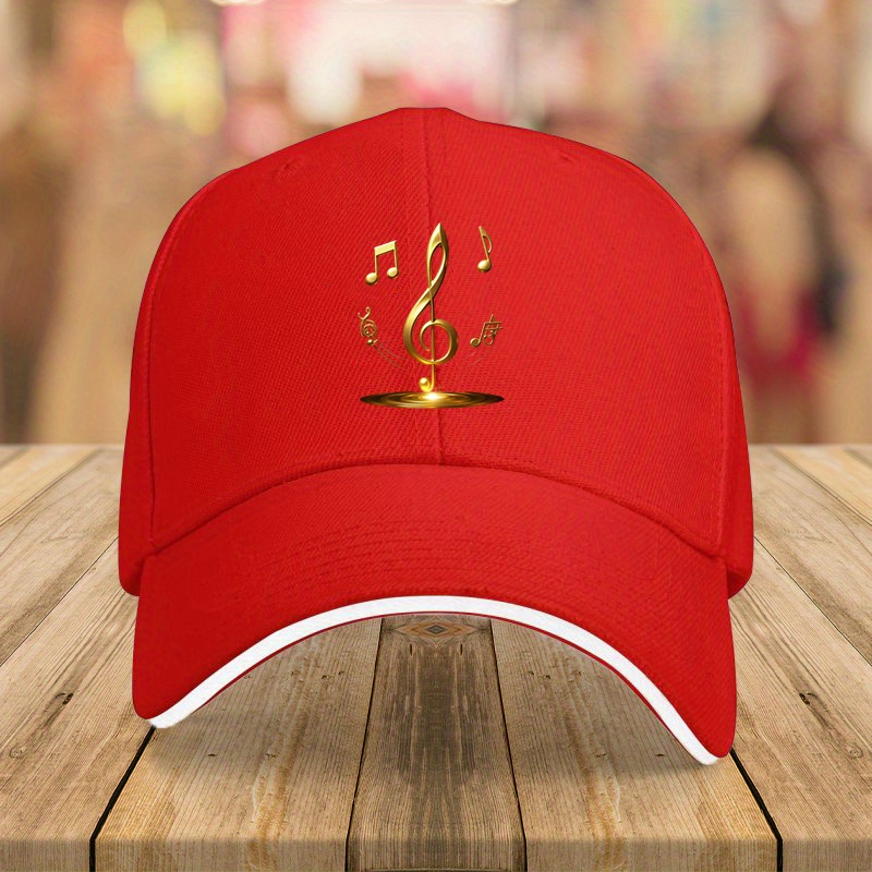 Trendy And Personalized Golden Music Note Baseball Cap - Image 12
