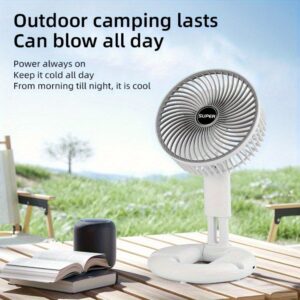 Portable USB Charging Mini Desktop Fan with a U-Shaped Base, Perfect for Use in Bedrooms, Offices, Kitchens, Camping, And More for Personal Cooling During The Summer, Both Indoors And Outdoors.