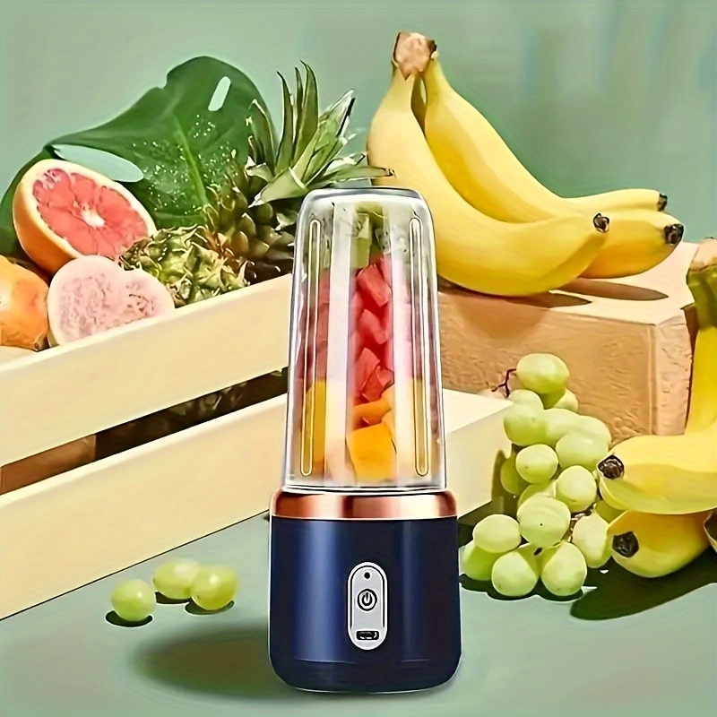 2-in-1 Portable Blender and Juicer | 6 Blades, USB Charging, Dual Cup Design | Ideal for Smoothies, Milkshakes, and Chilled Beverages - Perfect Gift for Valentine's, Thanksgiving, Christmas, and Mother'S Day - Image 2