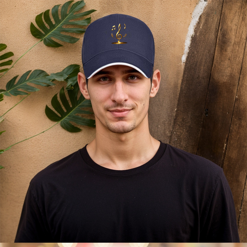 Trendy And Personalized Golden Music Note Baseball Cap - Image 11