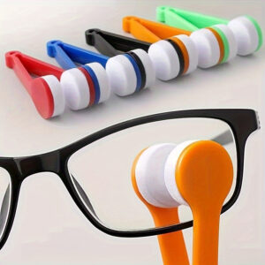 Portable Eyeglass Cleaner Cloth - Ultrafine Fiber Microfiber Lens Protector with Ergonomic Tapered Design, No-Residue Cleaning, Compact & Portable for Glasses, Fashion Glasses, Smart Glasses (Gentle Care), Eyeglass Cleaner for Sensitive Eyes, Sleek Glossy Finish, Durable Fabric