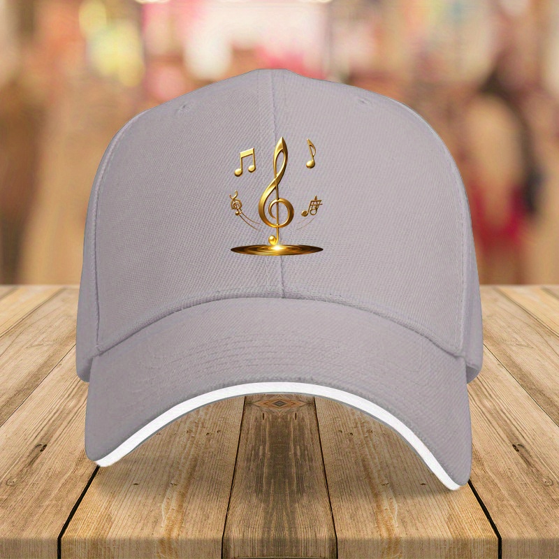 Trendy And Personalized Golden Music Note Baseball Cap - Image 15