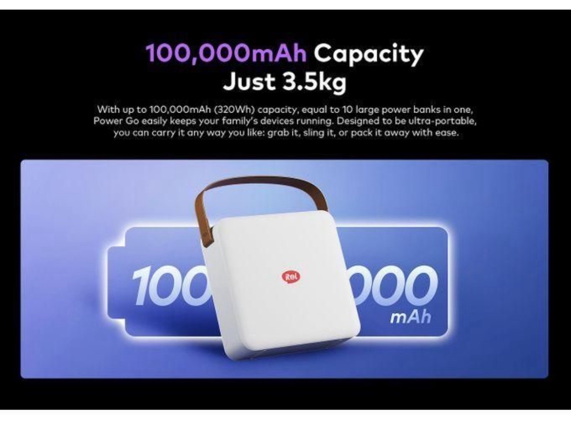 itel 100,000mAh 320Wh Power Go Portable Power Station 130W, LiFePO4 Battery IESS-320T - Image 3